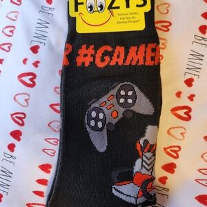 FOOZYS Gamer NWT Black & Grey Socks (2pk)